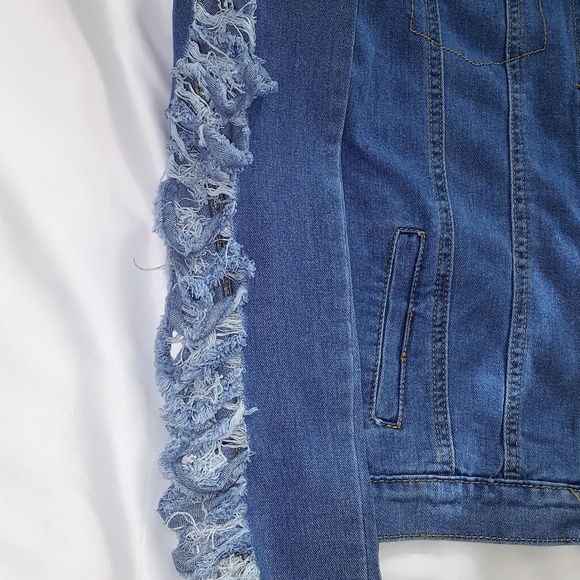 Distressed Jean Jacket - Picture 2 of 5